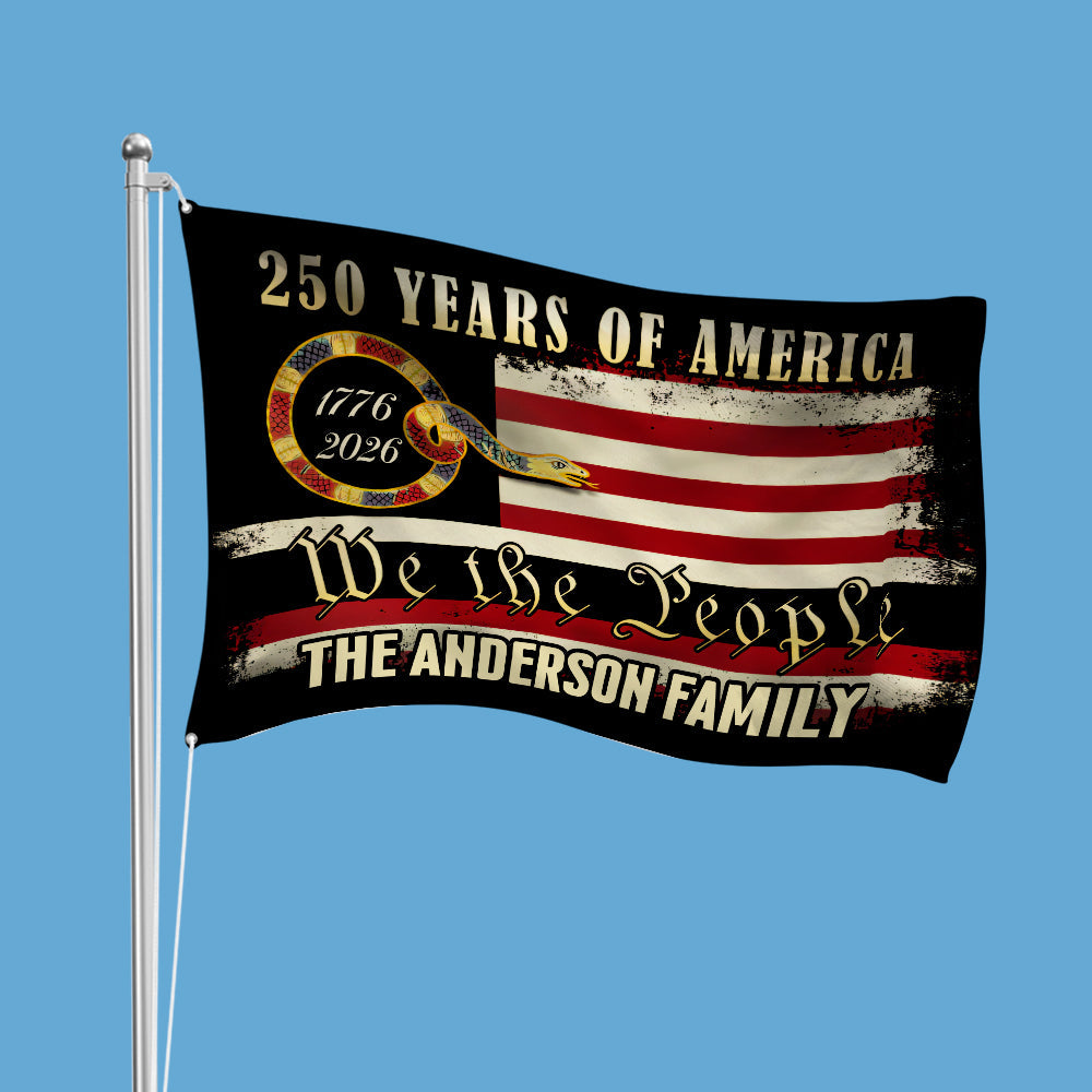 Personalized 250 Years Of America - We The People Banner House Flag HO82 900972