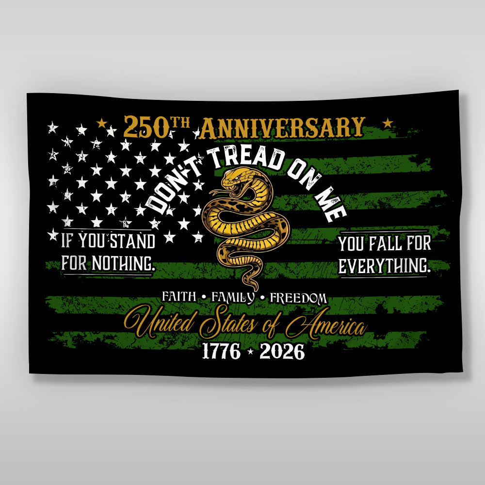 USA 250th Anniversary House Flag – Don’t Tread On Me Patriotic Design LM32 897743