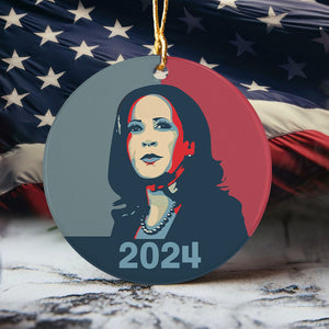 Kamala Harris 2024 Political In Shepard Fairy Style Ceramic Ornament HO82 65142