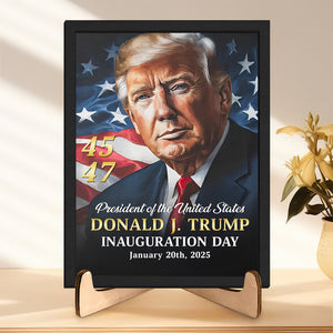 Patriotic Trump Turns Promises Into Action Inauguration Day Picture Frame LM32 65245