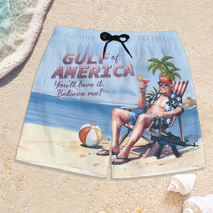 Donald Trump Chilly Gulf of America Ocean Beach Short LM32 65395