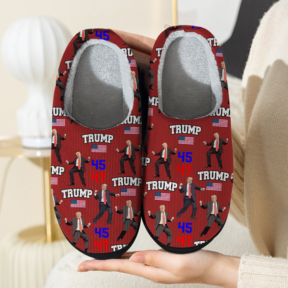 Trump - Embrace Success with a Little Bit of Crazy Slippers Funny Gift HA75 64260