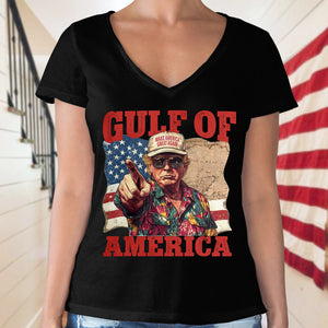 Gulf of Mexico to Gulf of America, President Trump Gulf of America Dark Shirt HA75 64334