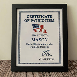 Custom Name Boldly Standing Up For Truth And Freedom Picture Frame HO82 66008