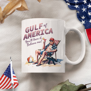 Donald Trump Chilly Gulf of America Ocean White Mug LM32 65289