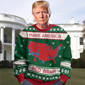 Trump Make America Red Again Ugly Sweater HA75 63868