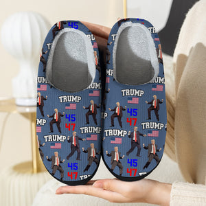 Trump - Embrace Success with a Little Bit of Crazy Slippers Funny Gift HA75 64260