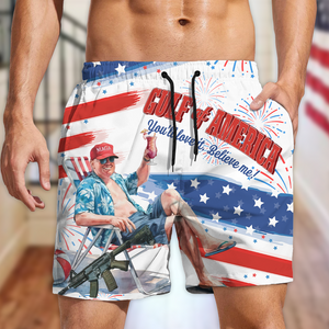 Trump's Gulf of America Comeback Tour: Join In Hawaii Beach Short LM32 65393