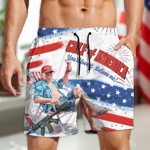 Trump's Gulf of America Comeback Tour: Join In Hawaii Beach Short LM32 65393