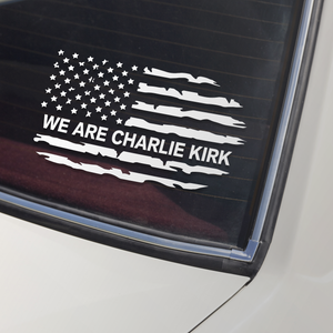 We are Charlie Kirk Tribute Memorial Car Window Decal Sticker LM32 65783