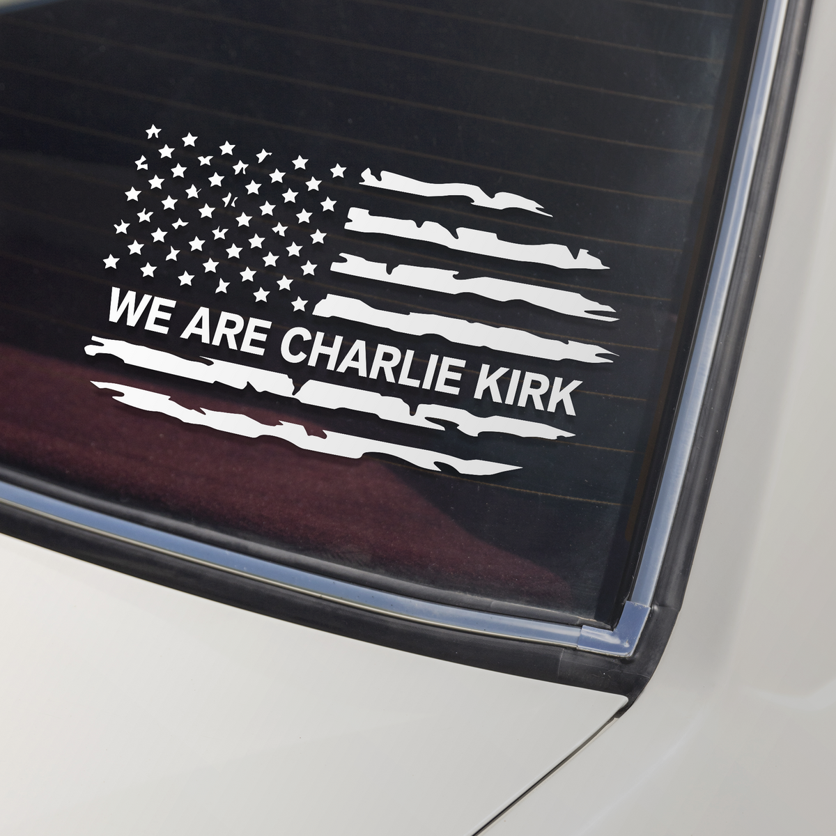 We are Charlie Kirk Tribute Memorial Car Window Decal Sticker LM32 65783