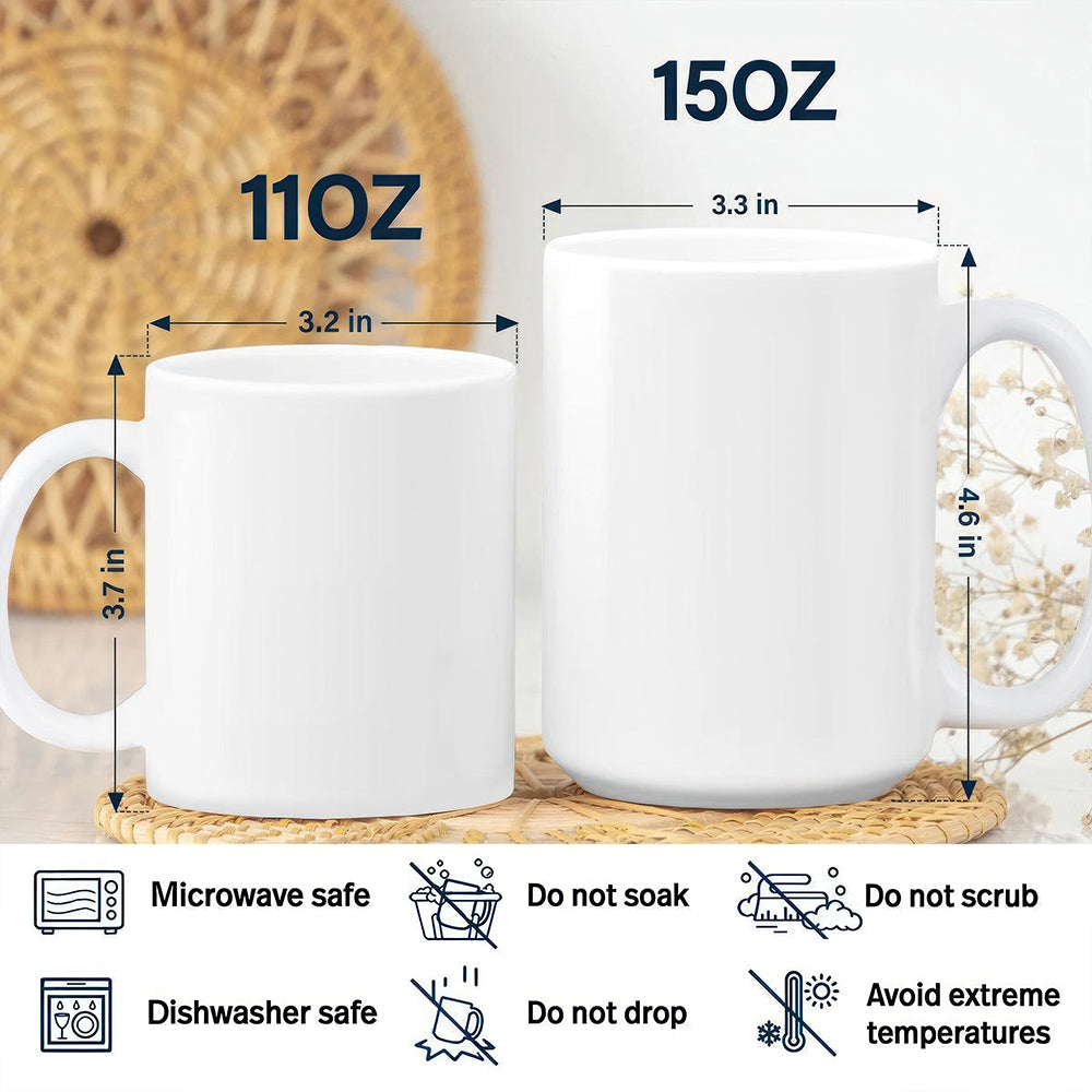 Personalized Wedding Bride & Groom 3D Inflated Effect Printed Mug Gift for Bride, Groom, Newlywed Couple TH10 170581