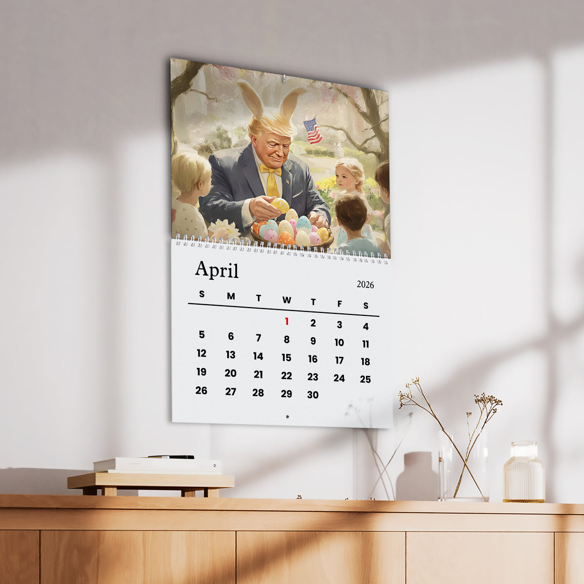 Trump 2026 Wall Calendar Funny New Year Gift Christmas Gift CH07 67504