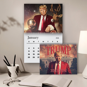 Trump 2026 Wall Calendar Funny New Year Gift Christmas Gift CH07 67504