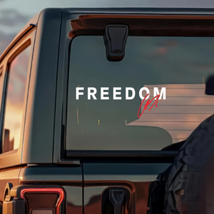 Freedom Charlie Kirk Memorial MAGA Car Window Decal Sticker LM32 67777