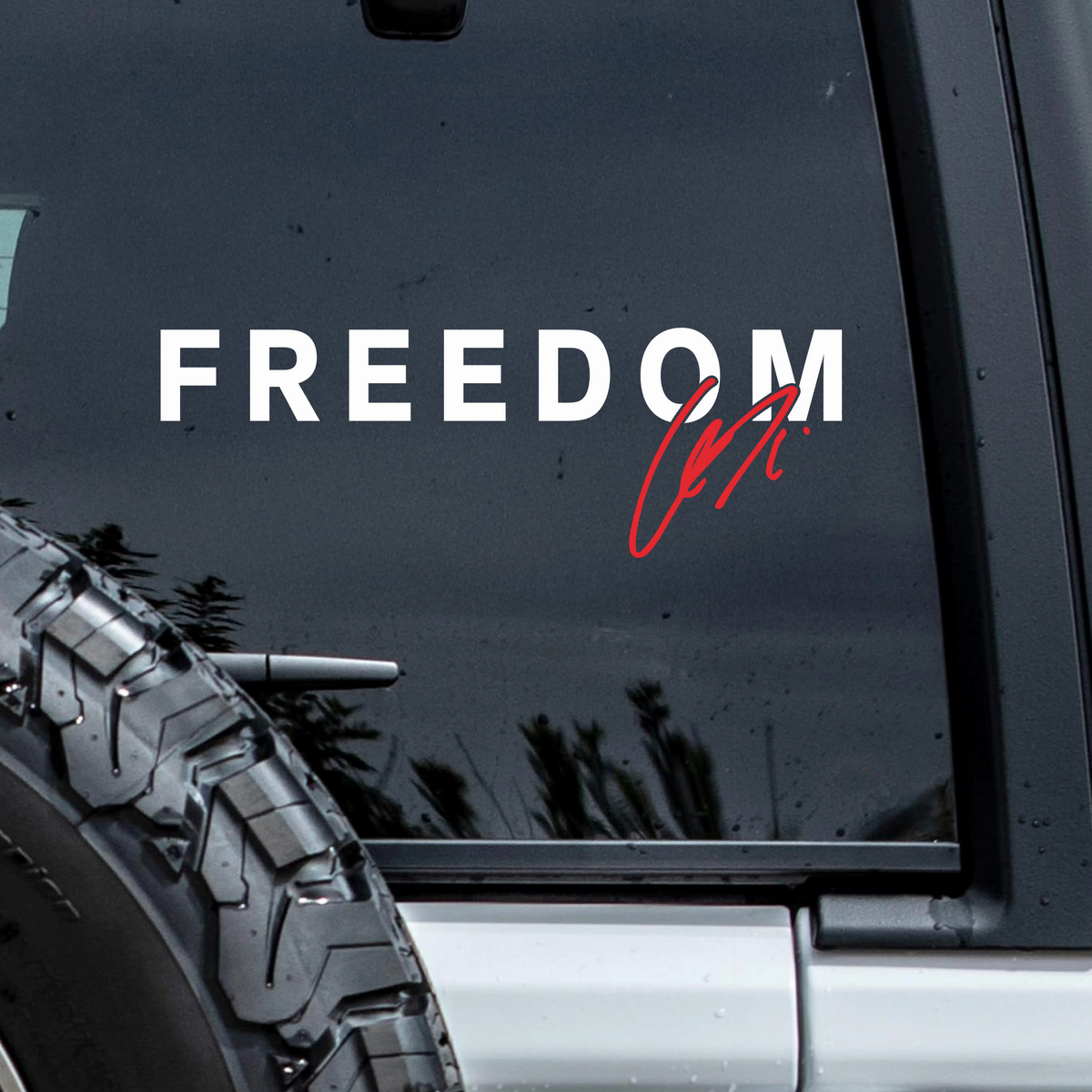 Freedom Charlie Kirk Memorial MAGA Car Window Decal Sticker LM32 67777