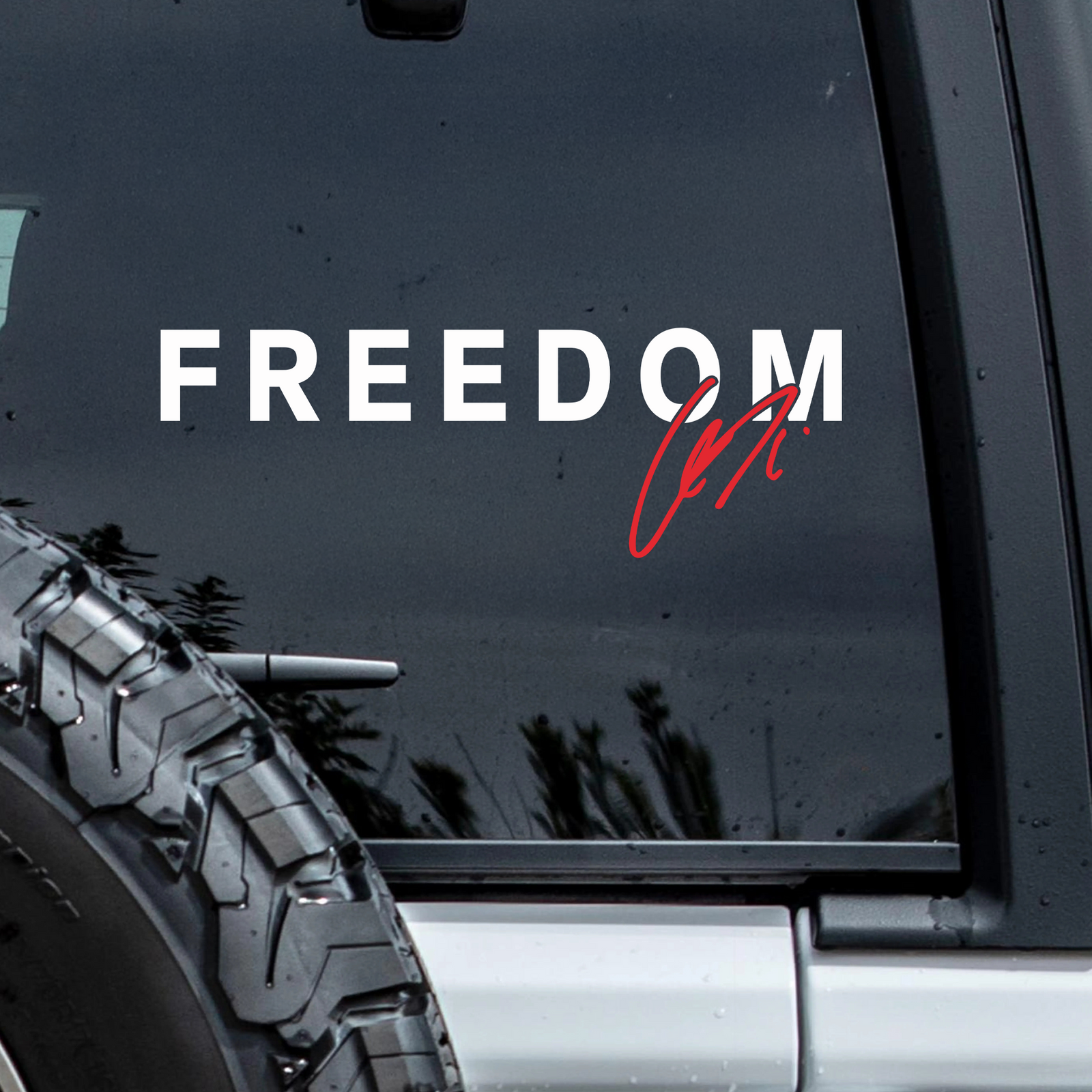 Freedom Charlie Kirk Memorial MAGA Car Window Decal Sticker LM32 67777