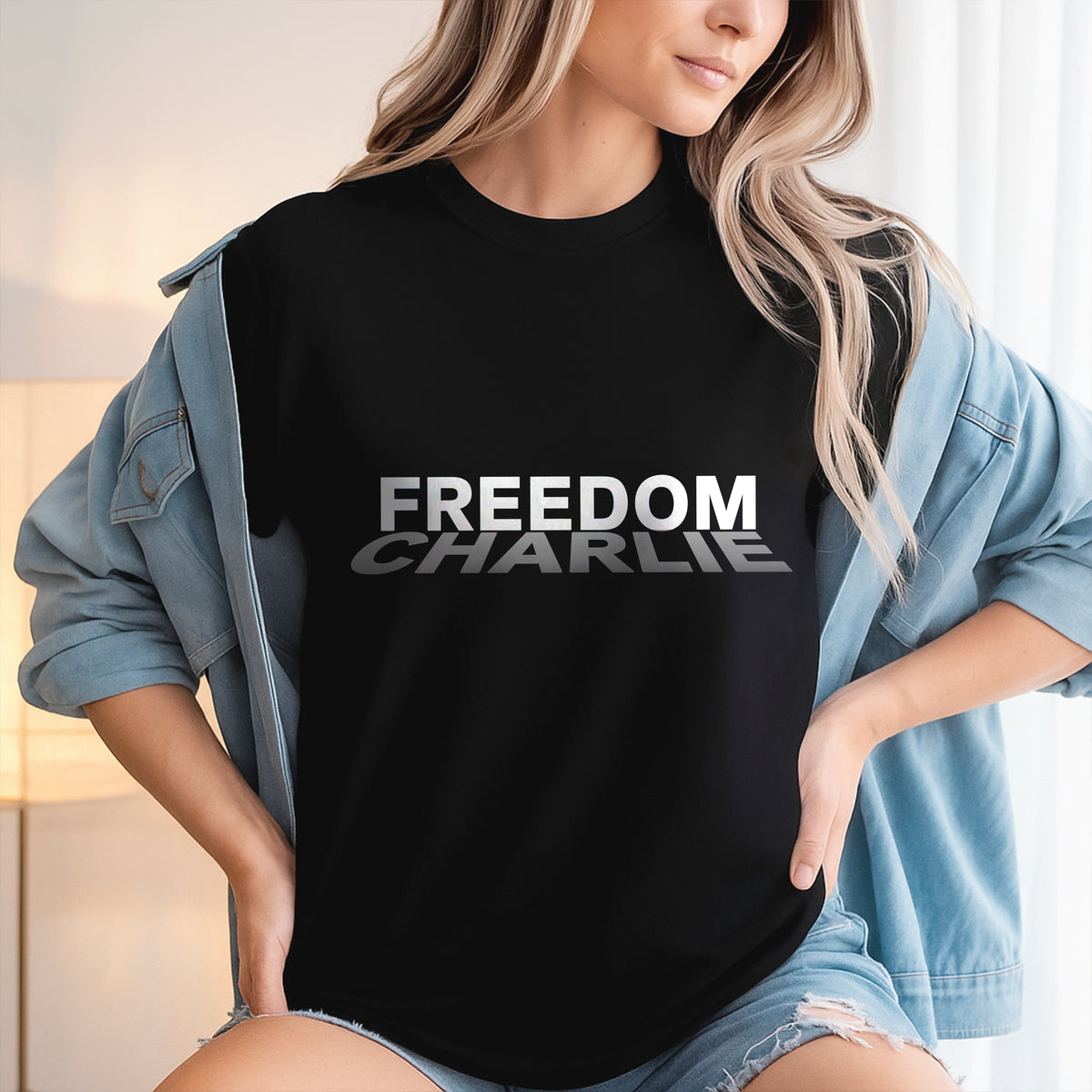 RIP Charlie Kirk Freedom Dark Shirt CH07 67582
