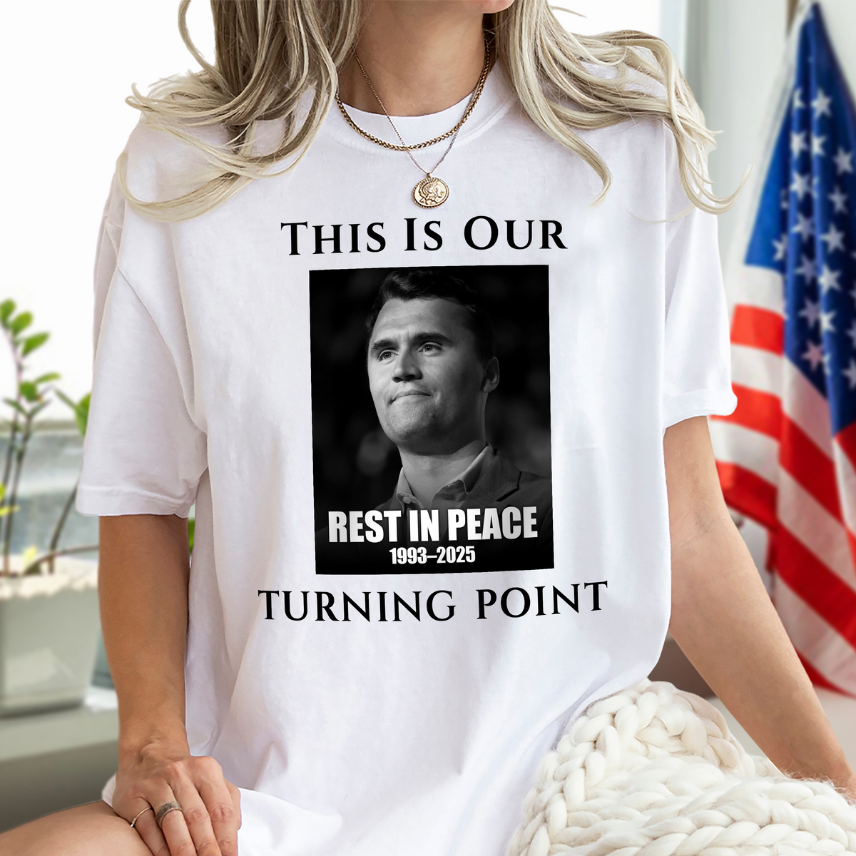 Rest In Peace Charlie Kirk' Tribute Bright Shirt TH10 64381