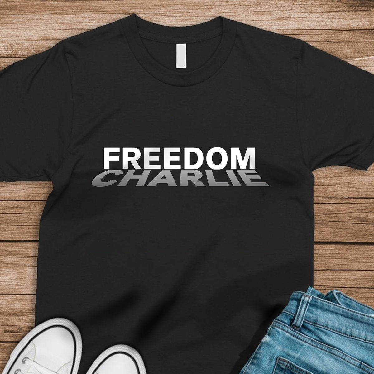 RIP Charlie Kirk Freedom Dark Shirt CH07 67582