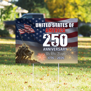 250 Years of America 1776 2026 We The People Patriotic Yard Sign CH07 896974