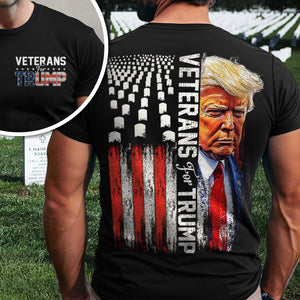 Veterans For Trump Flag America Back & Front Shirt TH10 N369 63301