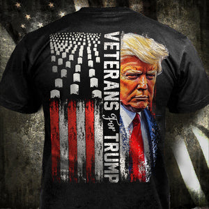 Veterans For Trump Flag America Back & Front Shirt TH10 N369 63301