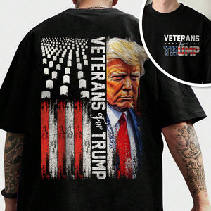 Veterans For Trump Flag America Back & Front Shirt TH10 N369 63301