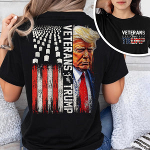 Veterans For Trump Flag America Back & Front Shirt TH10 N369 63301