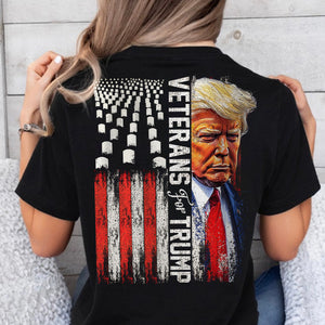 Veterans For Trump Flag America Back & Front Shirt TH10 N369 63301