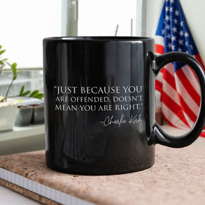 Pray For Charlie Kirk A True Patriot Black Mug HO82 65950