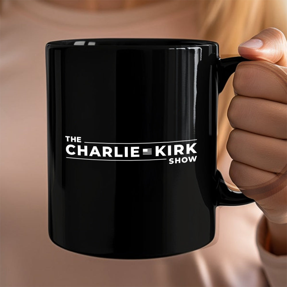 The Charlie Kirk Show Black Mug HO82 65944