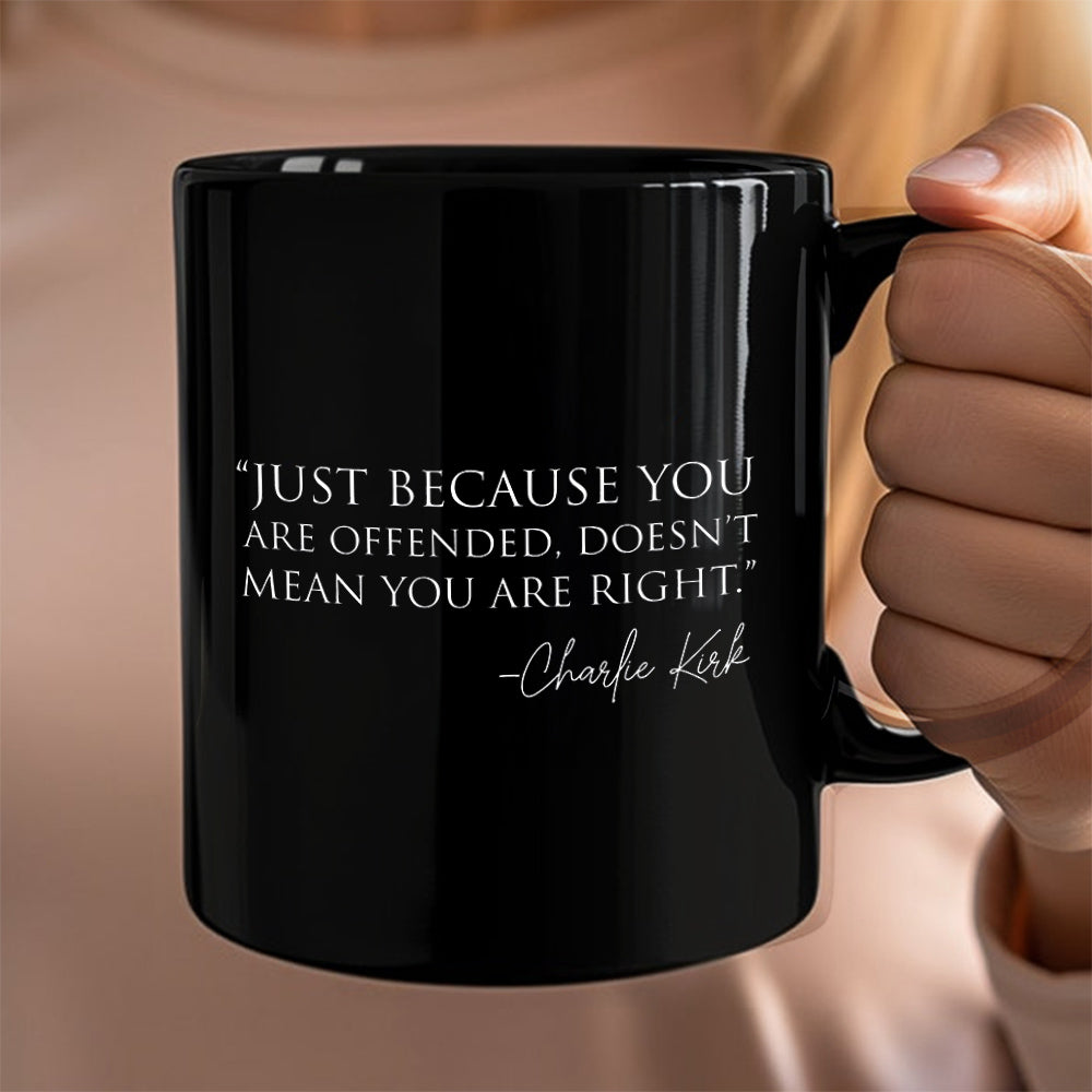 Pray For Charlie Kirk A True Patriot Black Mug HO82 65950