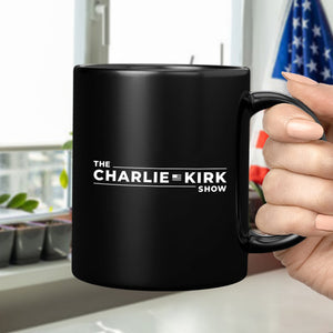 The Charlie Kirk Show Black Mug HO82 65944