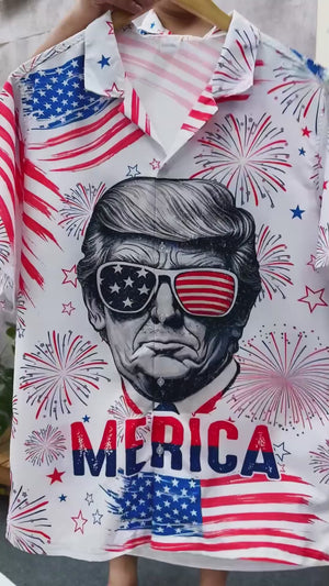 Independence Day American Trump Hawaii Shirt N304 62527