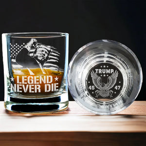 Personalized Missed 45 47 Trump President 2024 Engraved Whiskey Glass HO82 65312