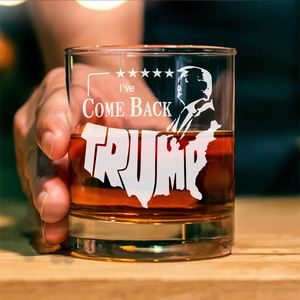 Trump's Come Back as the 47th President - The Boss Returns Rock Glass LM32 63751