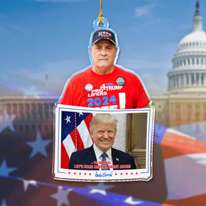 Custom Supporters Photo President Donald Trump Acrylic Ornament HO82 65162