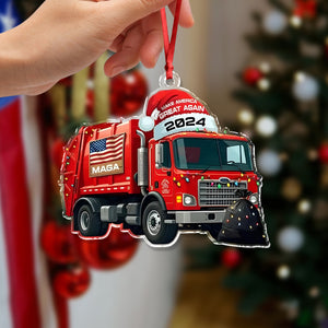 Garbage Truck Make America Great Again 2024 Acrylic Ornament HO82 65364