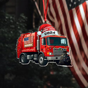 Garbage Truck Make America Great Again 2024 Acrylic Ornament HO82 65364