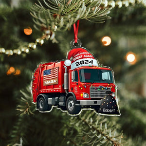 Garbage Truck Make America Great Again 2024 Acrylic Ornament HO82 65364