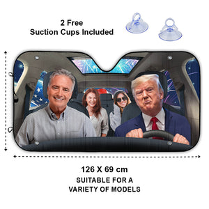 Custom Photo Trump Driver Sunshade N369 62609