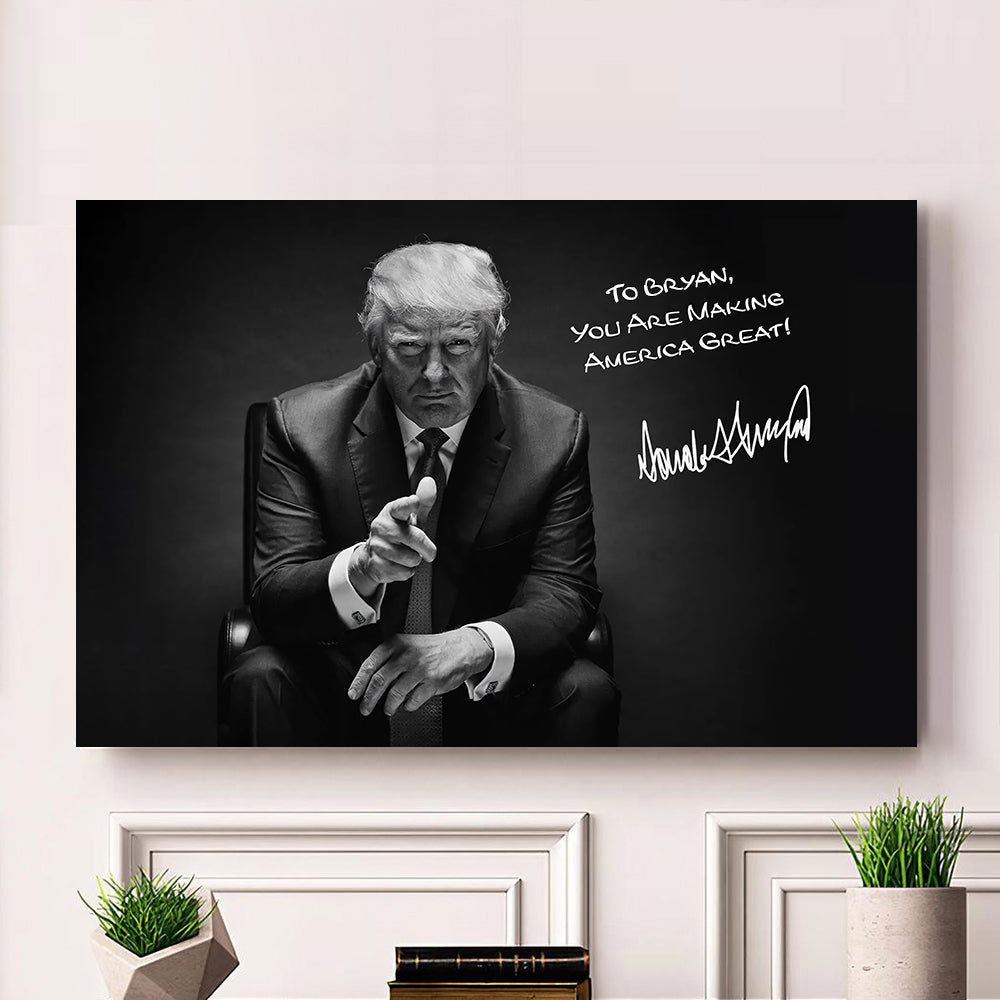 President Donald Trump Photo Picture Frame Poster TH10 62641