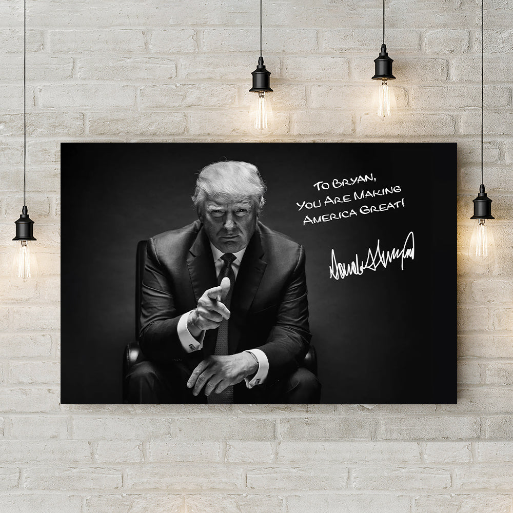 President Donald Trump Photo Picture Frame Poster TH10 62641