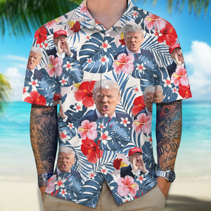 Custom Photo Funny Trump Hawaii Shirt TA29 62491