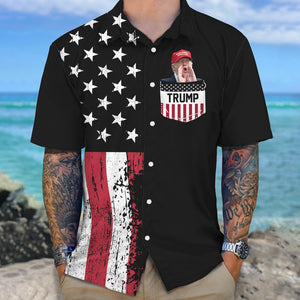 Custom Photo U.S Pocket Trump Hwaii Shirt TA29 62493