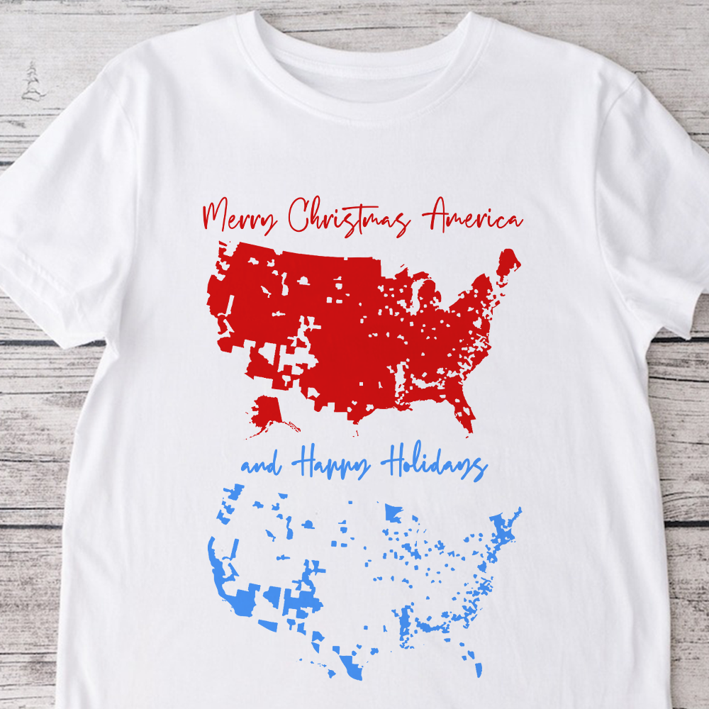 Merry Christmas To America, And Happy Holidays Bright Shirt HA75 63986