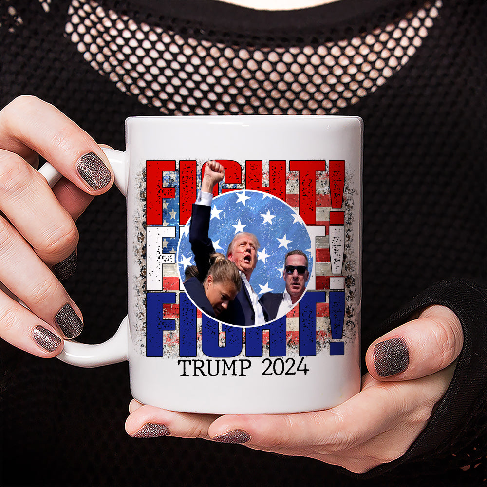 Donald Trump 2024 Fi**t Fi**t Fi**t White Mug HO82 63070