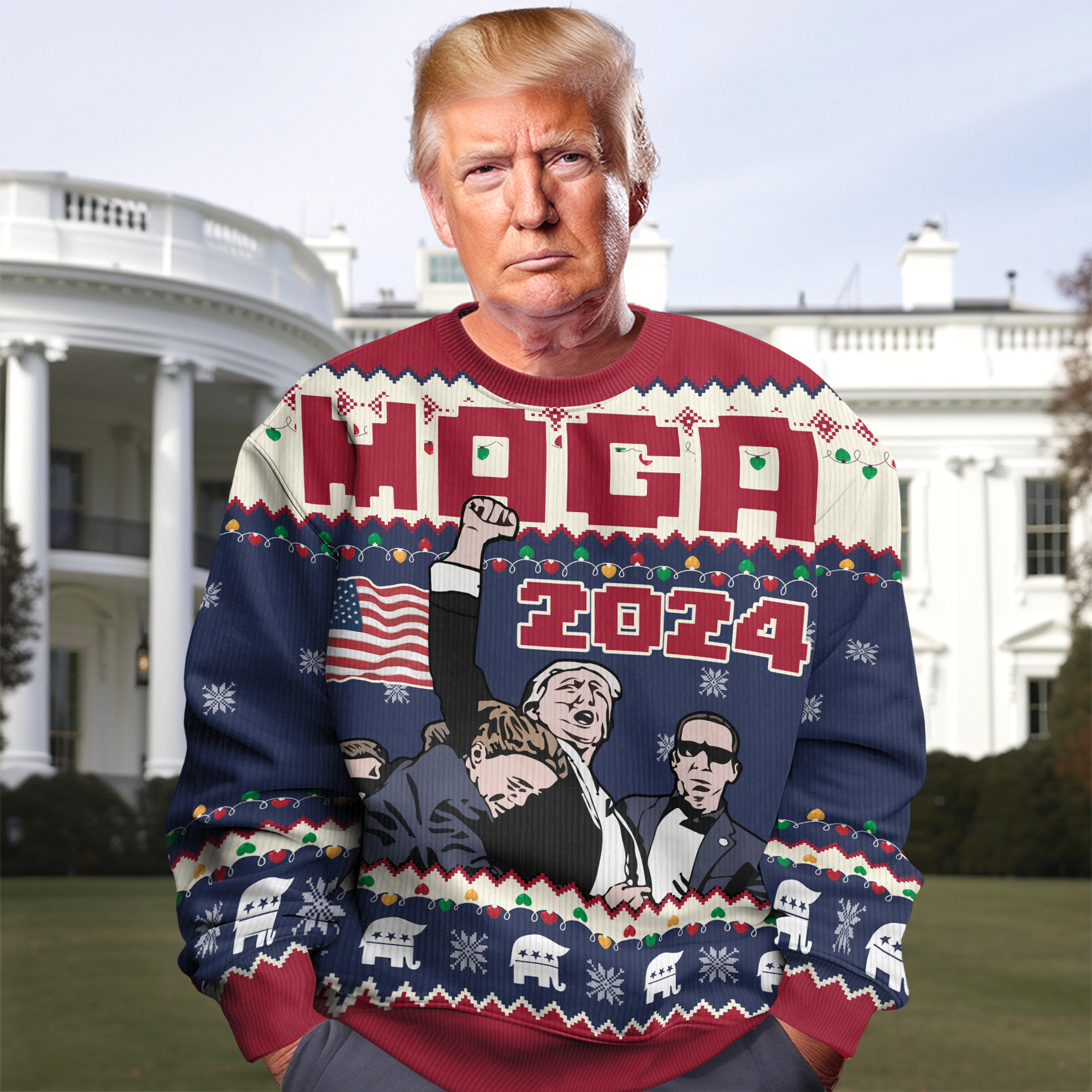 Trump MAGA Pride Is What Makes Us Stand Out Ugly Sweater HA75 63753