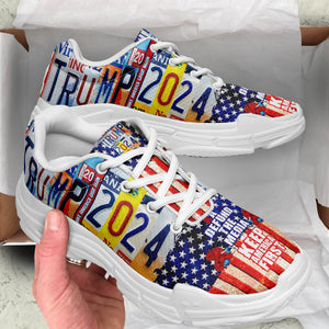 Trump 2024 American Flag Chunky Sneakers HO82 62700